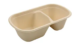 1200ml 2 Compartment Rectangle Container, DAILYECO product DBA95131