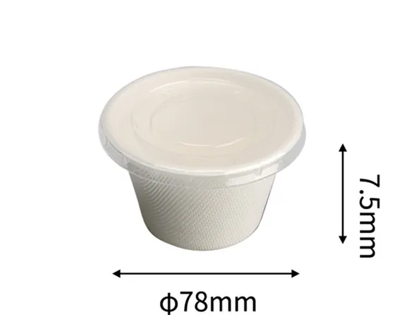 PET Lid for 4oz Sauce Cup, DAILYECO product DBA95302