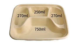 8” 4 Compartment Lunch Box, DAILYECO product DBA95086